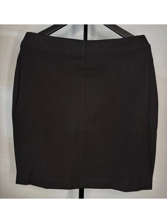 Express Dresses & Skirts - Express Womens Black Ponte Pencil Tailored Stretchy PullOn Seamless Skirt Size L